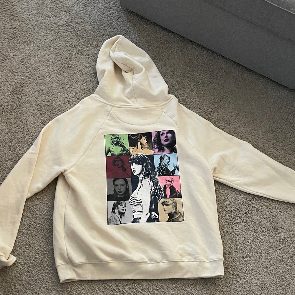 Taylor Swift The Eras Tour Cream Hoodie